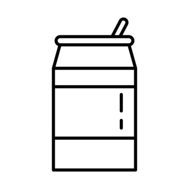 saman simgesi ile içecek kutusu