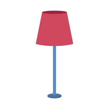 floor lamp icon, flat design