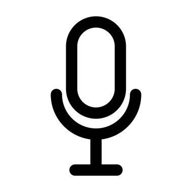 mikrofon ses aygıtı izole edilmiş simge