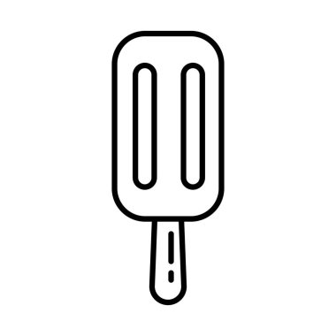 Lezzetli dondurma çubuğu izole edilmiş simgesi