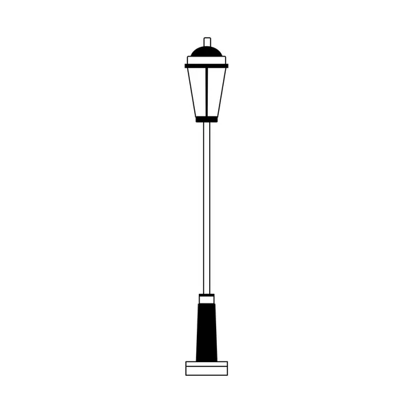 Icona lampione, design piatto — Vettoriale Stock