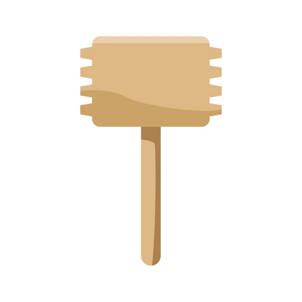 Steak kalapács ikon, konyhai eszközök tervezése — Stock Vector