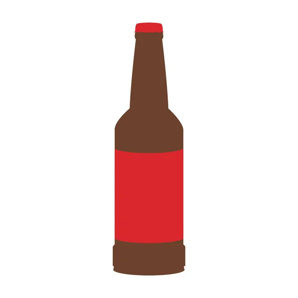 Beer bottle icon, flat design — Stock vektor