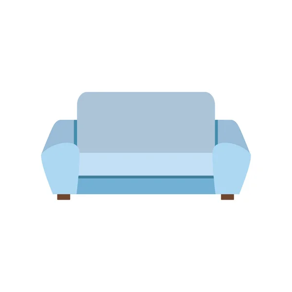 Obrázek ikony gauče, plochý design — Stockový vektor