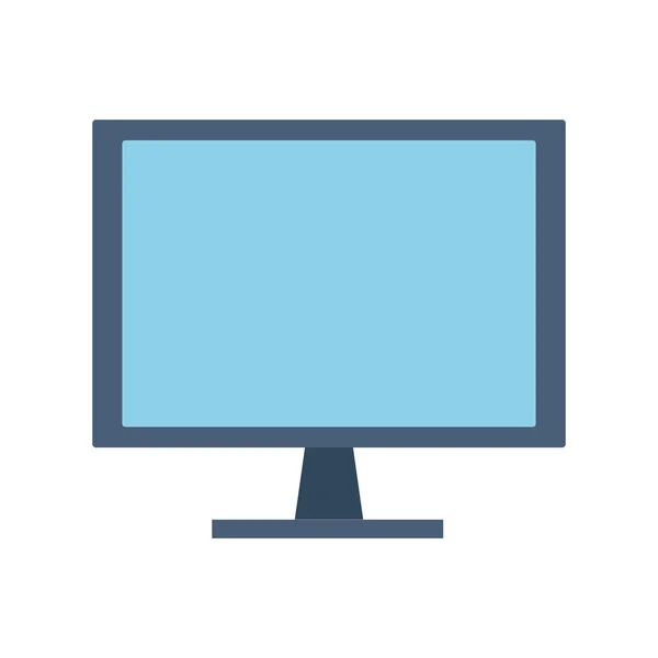 Ícone de tela do computador sobre fundo branco, design colorido —  Vetores de Stock