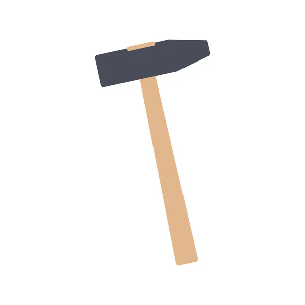 Brick hammer tool icon, colorful design — Stock Vector