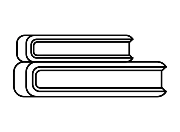 Stos podręczników ikona biblioteki — Wektor stockowy