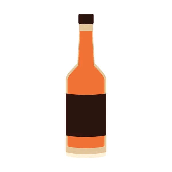 Beer bottle icon, flat design — 스톡 벡터