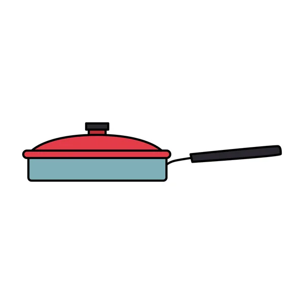 Pan icon, kitchen utensils design — 스톡 벡터