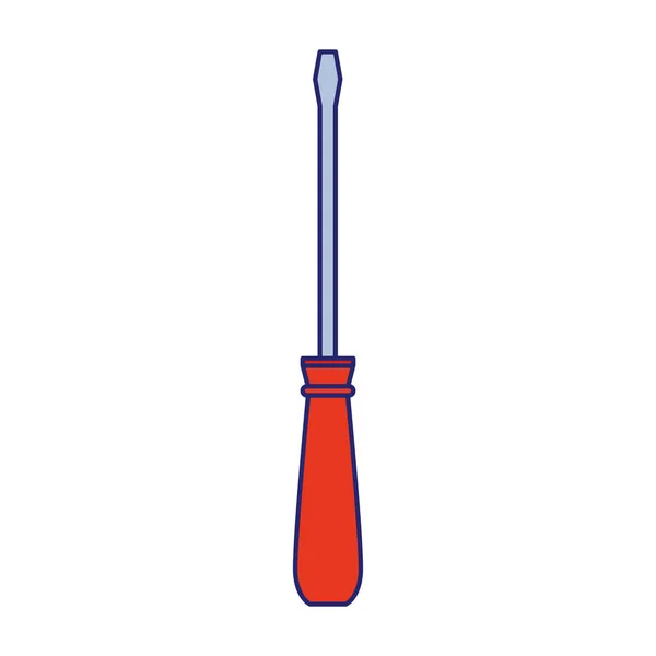 Screwdriver tool icon, flat design — 스톡 벡터