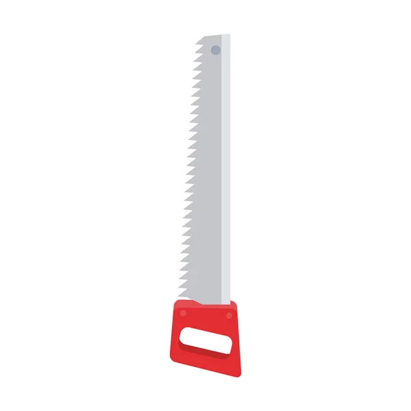 Handsaw tool icon, colorful design — 스톡 벡터