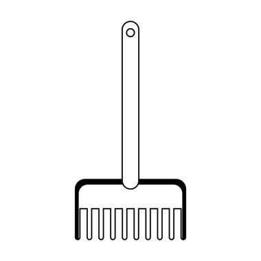 kum tırmığı simgesi, düz tasarım