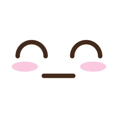 Üzgün surat Kawaii komik karakter