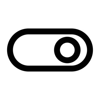 Güç düğmesi izole edilmiş simge