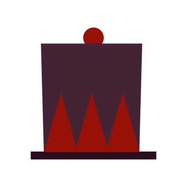 Silindir şapka zarif izole simgesi