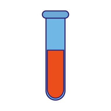 test tübü simgesi, düz tasarım