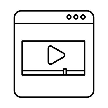 şablon web sayfası simgesi izole edildi