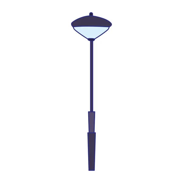 Icône de lampadaire, design plat — Image vectorielle