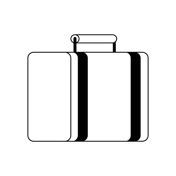 Икона путешествия чемодан, плоский дизайн — стоковый вектор