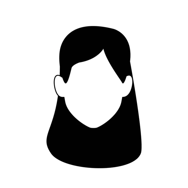 Avatar woman with headband icon — 스톡 벡터