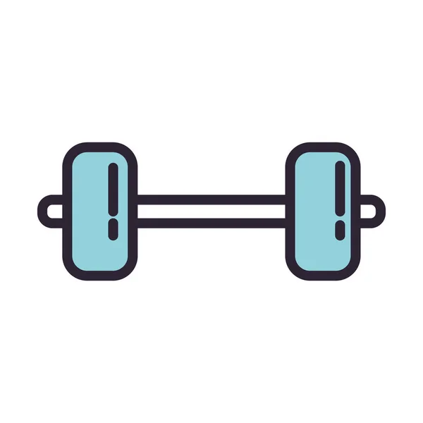 Dumbbell weight lifting accessory icon — 스톡 벡터