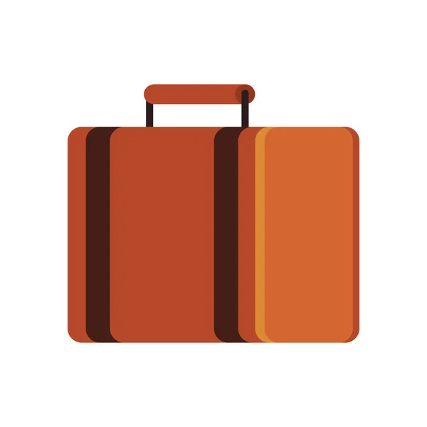 Travel suitcase icon, flat design — ストックベクタ