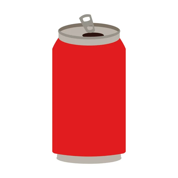 Soda can icon, flat design — Stock Vector