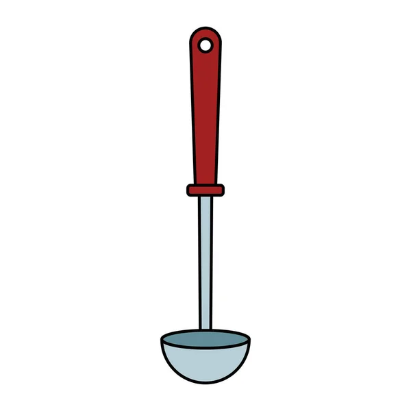 Icono de cuchara, diseño de utensilios de cocina — Vector de stock