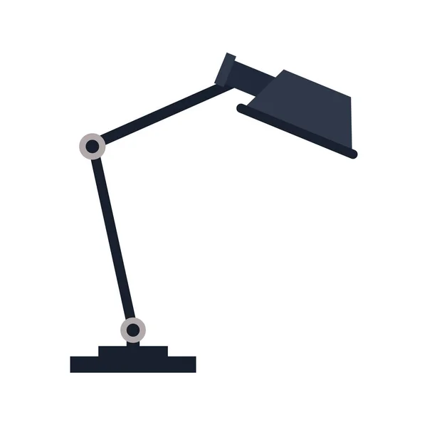 Masa lambası simgesi, düz tasarım — Stok Vektör