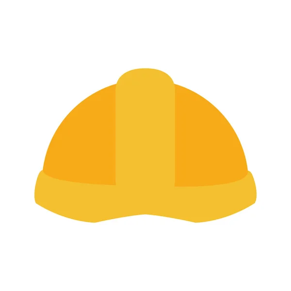 Construction helmet icon, flat design — Stock Vector