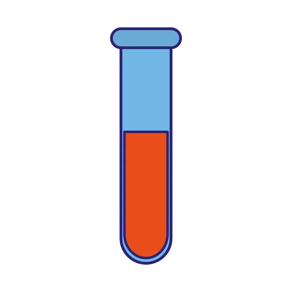 Test tube icon, flat design — 스톡 벡터