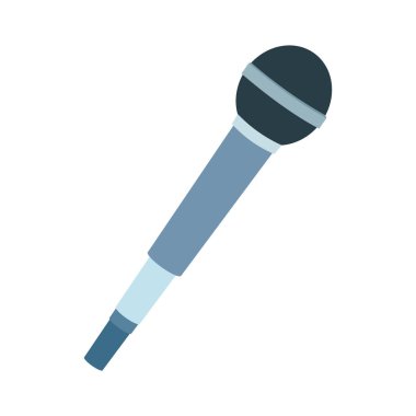 mikrofon simgesi, düz tasarım