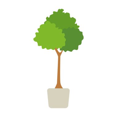 Saksı simgesinde ağaç dikimi