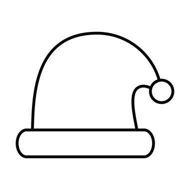 Mutlu noeller Noel baba şapka ikonu