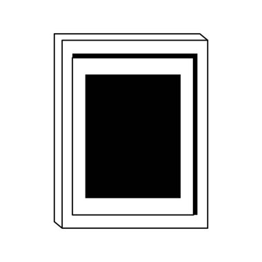 fotoğraf çerçevesi simgesi, düz tasarım