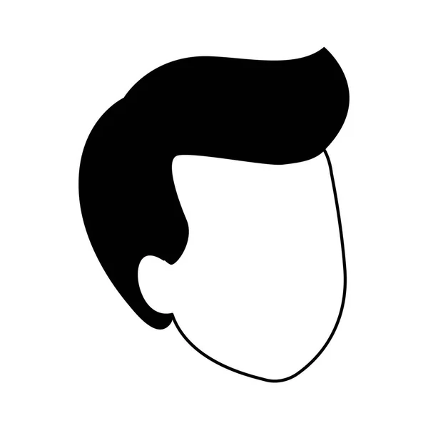 Avatar homme tête icône — Image vectorielle
