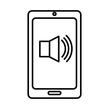 akıllı telefon elektronik aygıtı izole edilmiş simge