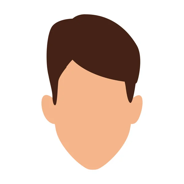 Isolated man head vector design — Stock Vector