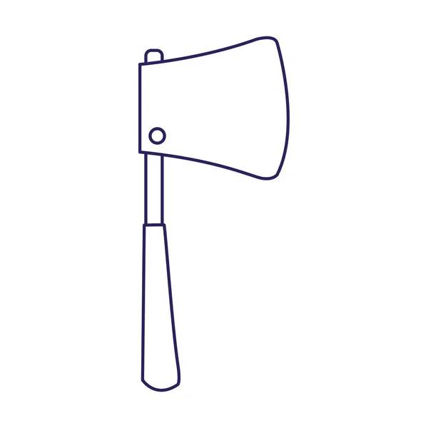Ax tool icon, flat design — Stock Vector