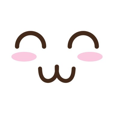 Maskot surat Kawaii komik karakter