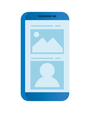 akıllı telefon elektronik aygıtı izole edilmiş simge