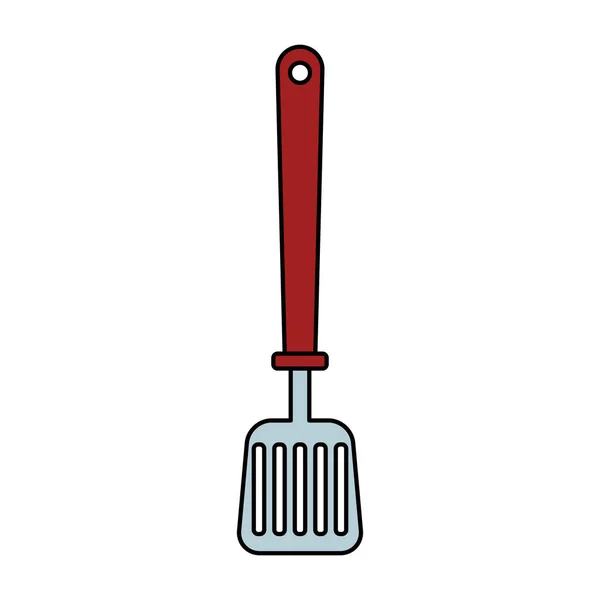 Ícone de espátula, utensílios de cozinha design — Vetor de Stock