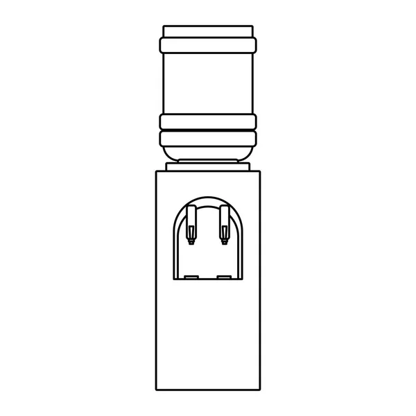 Wasserflaschenspender-Symbol, flaches Design — Stockvektor