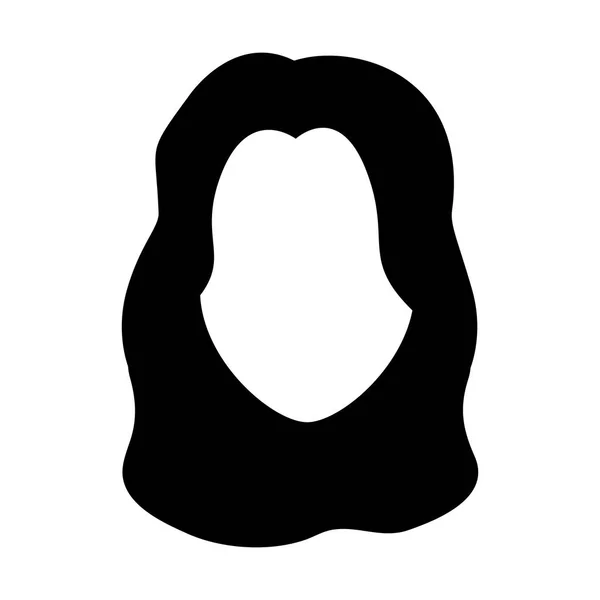 Avatar woman face icon — 스톡 벡터