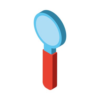 büyüteç izole edilmiş simge ara