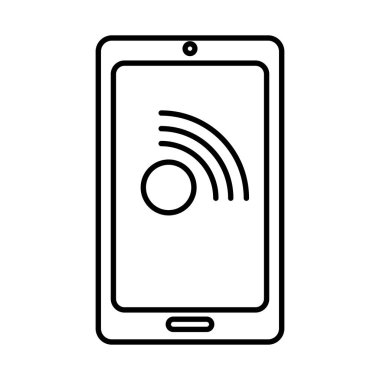 akıllı telefon elektronik aygıtı izole edilmiş simge