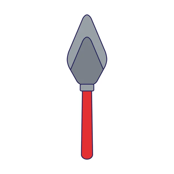 Icono de la herramienta de espátula, diseño de herramientas de reparación — Vector de stock