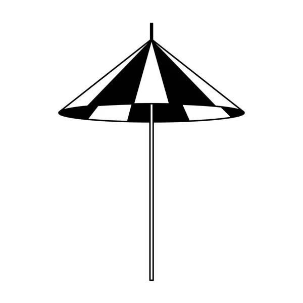 Plaj şemsiyesi simgesi, düz tasarım — Stok Vektör