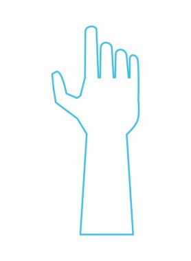 El insan indeksleme izole simgesi