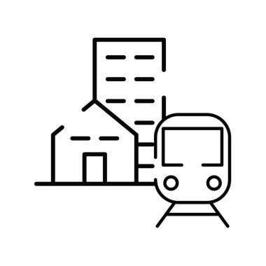 Binaları olan metro taşımacılığı aracı